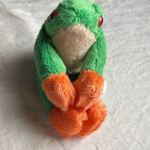 Vintage Wild Republic Huggers Red eyed Tree Frog 2003 - Picture 1 of 7
